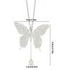 Bling Butterfly Pendant Car Rearview Mirror Hangings Charms Bag Pendant Women Girl Gift Ornaments Auto Interior Decoration