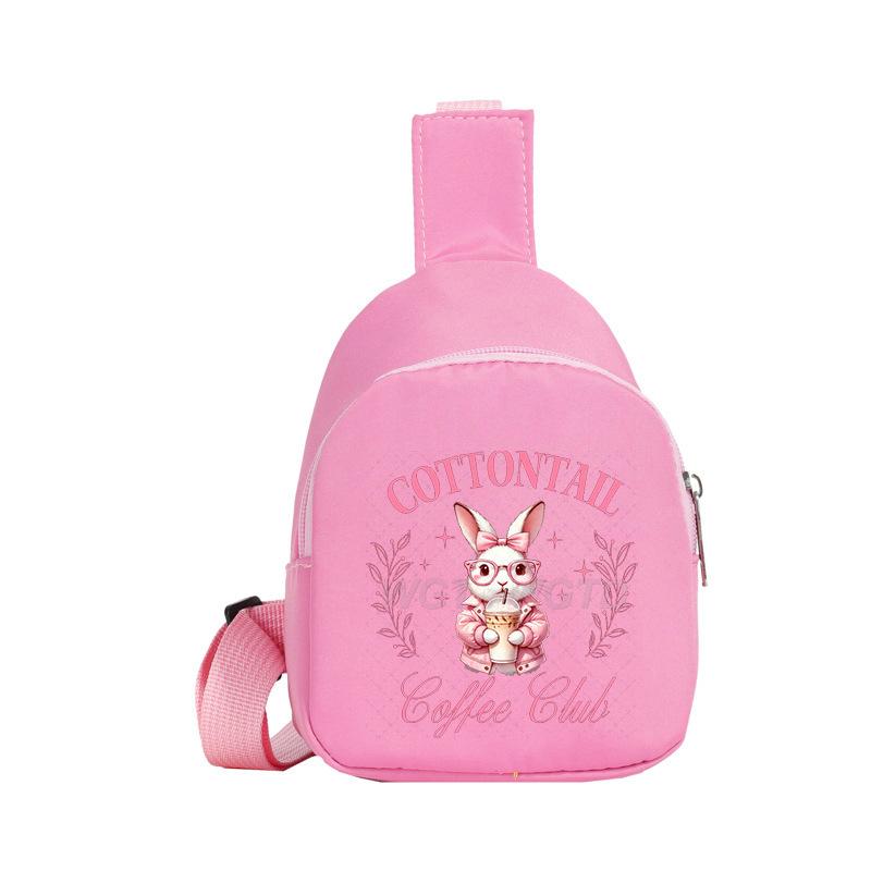 Easter Printed Shoulder Bag Men's and Women's Versatile Casual Children's Breast Bag Crossbody Bag