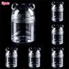 6pcs Super Cute Plastic Bear Storage Jars Multifunctional Organizing Containers Party Supplies Decoration Home Storage Bottles