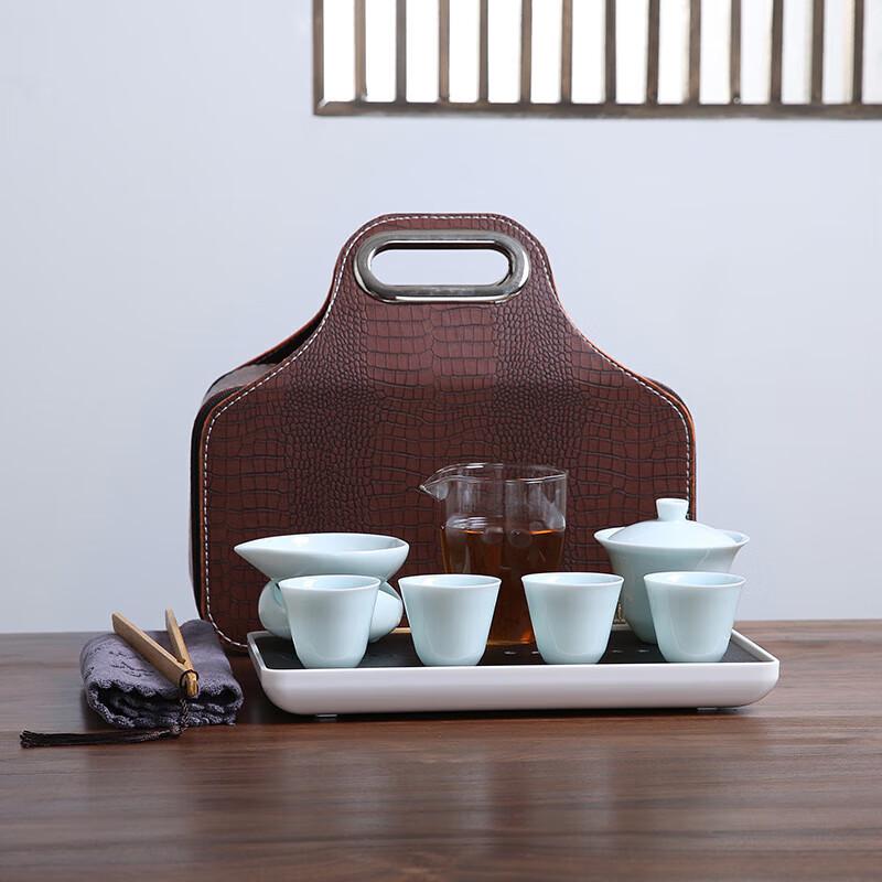 Nordic Portable Ceramic Travel Tea Set