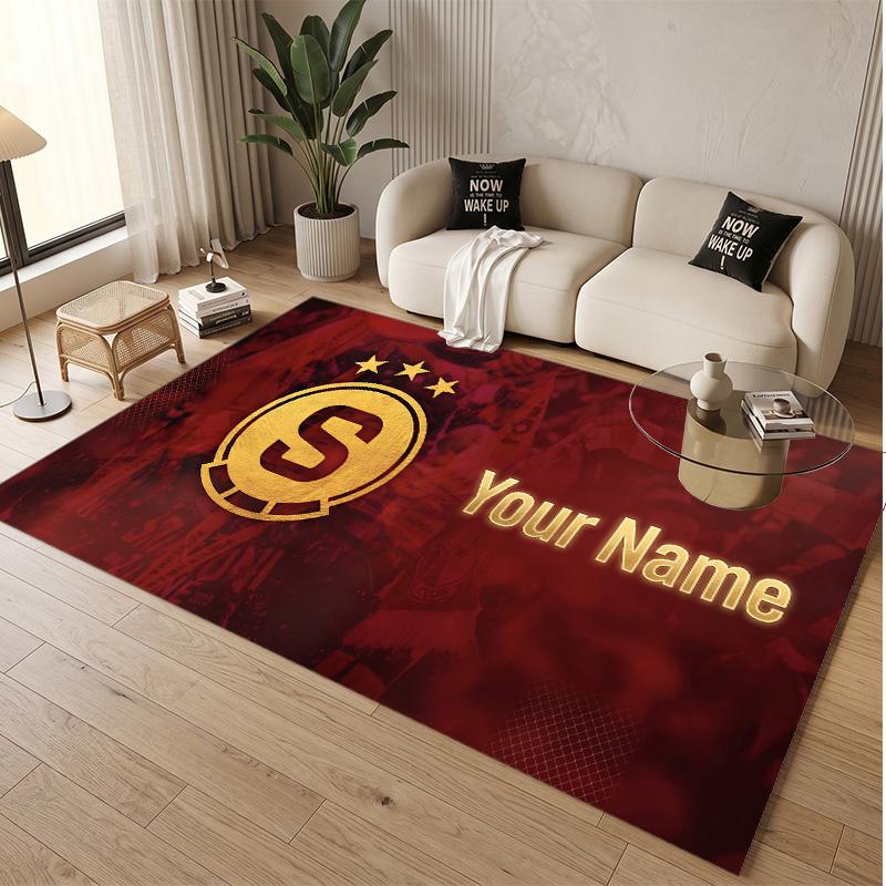 Personalized Crystal Velvet Carpet Sparta Prague Pattern Non Slip Floor Rug