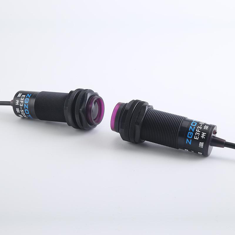 Zongteng E3F3-5DN1-5L NPN Infrared Photoelectric Switch, 6-36V, Three-Wire, Normally Open