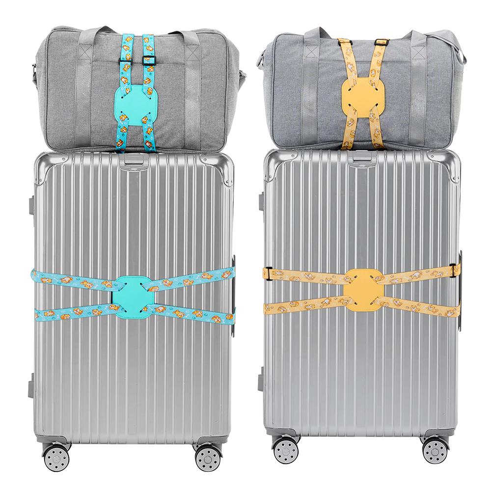 Elastic Luggage Straps for Cross-Packing and Reinforcement