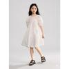 Big Girls Puff Sleeve Short Sleeve Princess Dress Casual Summer Sweet Kids Dress