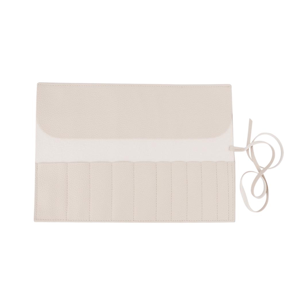 Aufrollbarer Make-up-Pinselhalter, Make-up-Pinsel-Organizer, Reise-Make-up-Pinsel-Tasche Kosmetiktaschen Beutel für Damen Augenbrauenpinsel