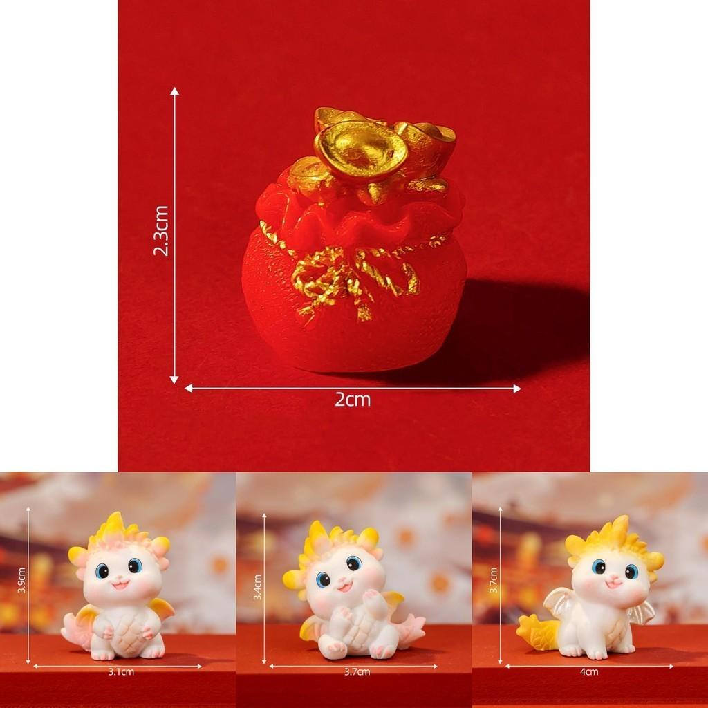 Creative Cartoon Adorable Little Dragon Blind Box Resin Craft Tabletop Accessory