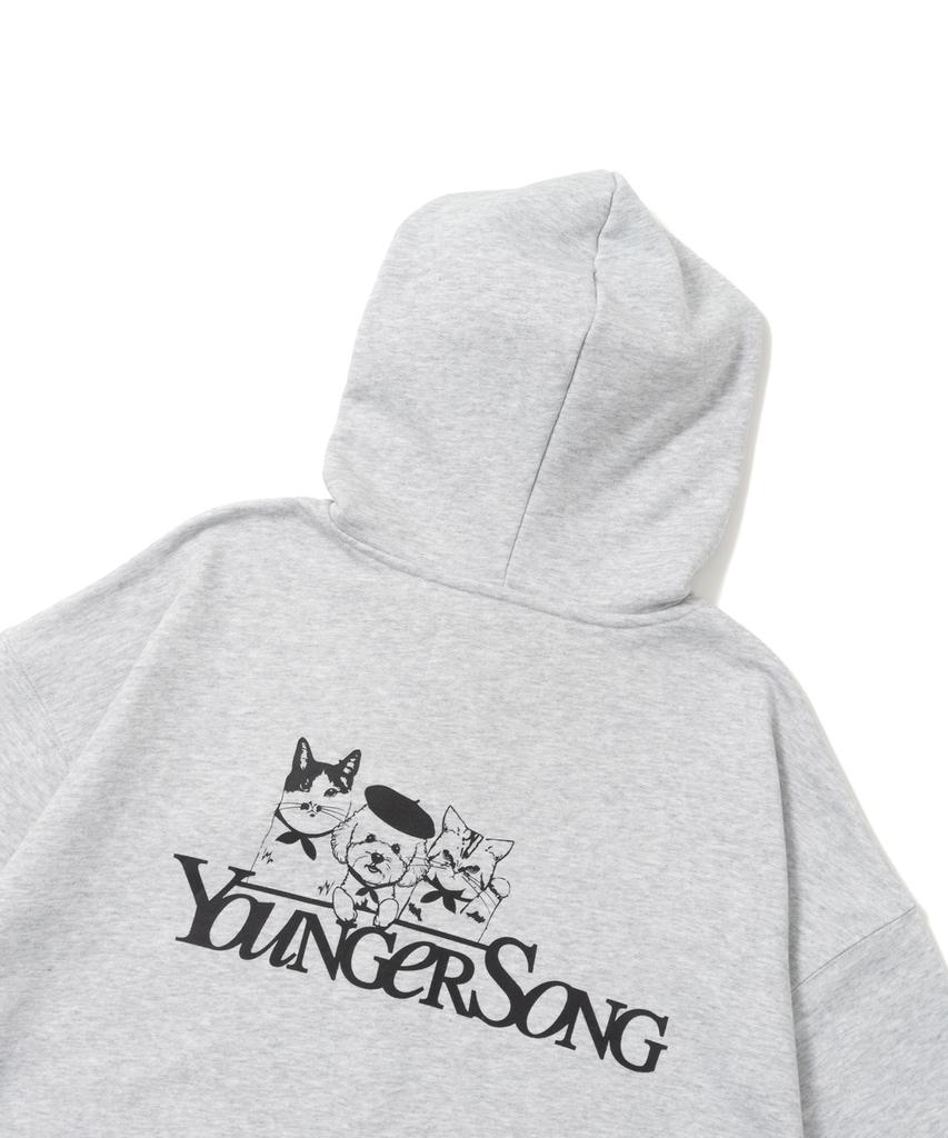 Beyond Closet [Beyond Closet X Younger Song] Zip-Up Hoodie Gray