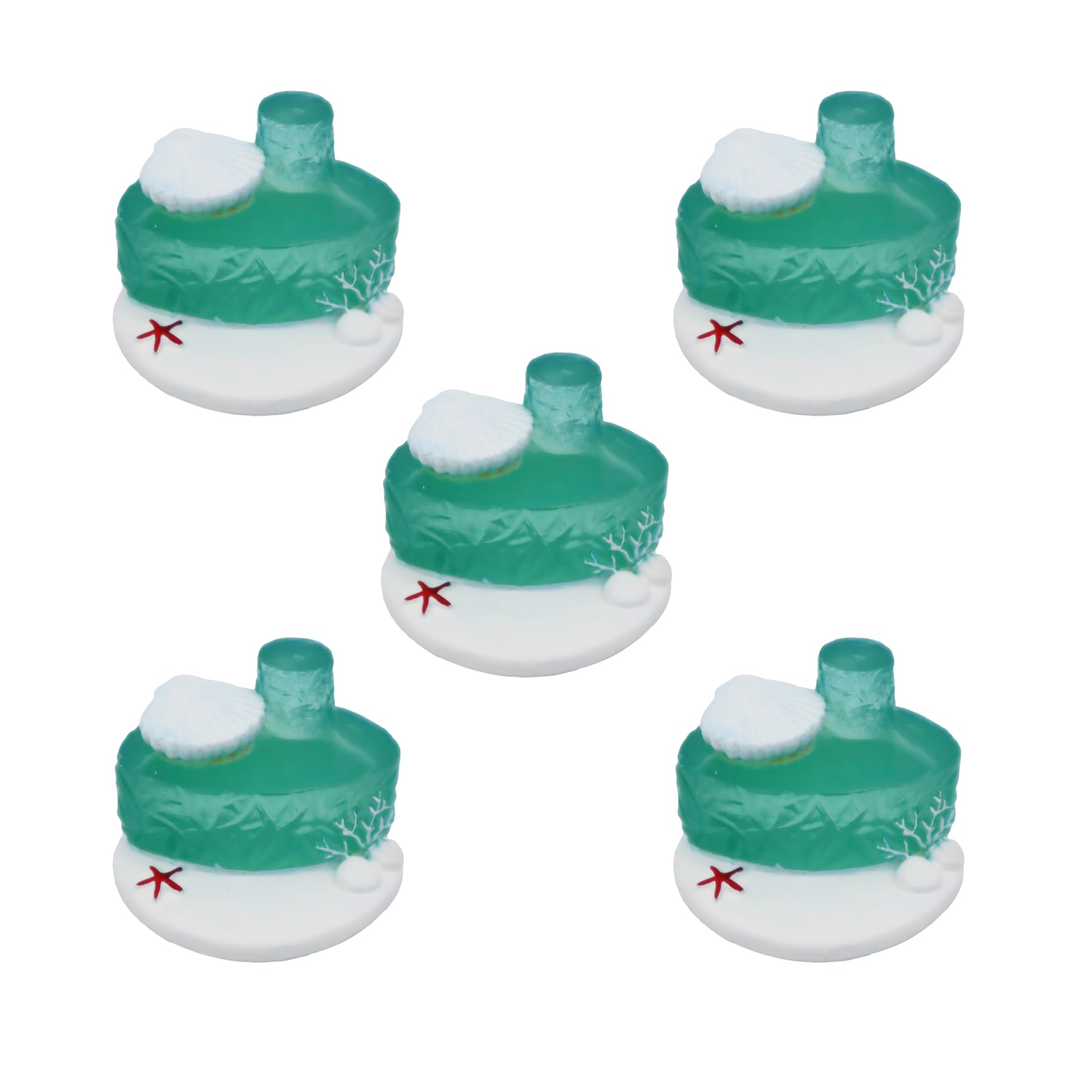 

Fourcart Cute Handmade Glass Crafts [Poly Sea Stage] x 5-Piece Set
