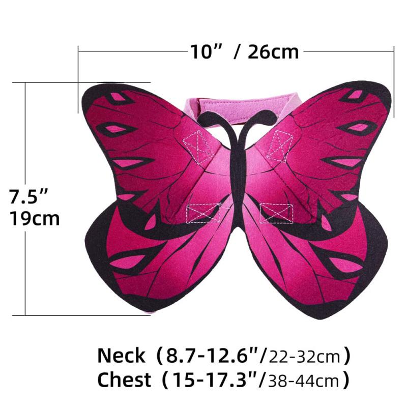 Cat Butterfly Wings Lightweight Adjustable Felt Cloth Multicolor Dress-up Costumes For Halloween