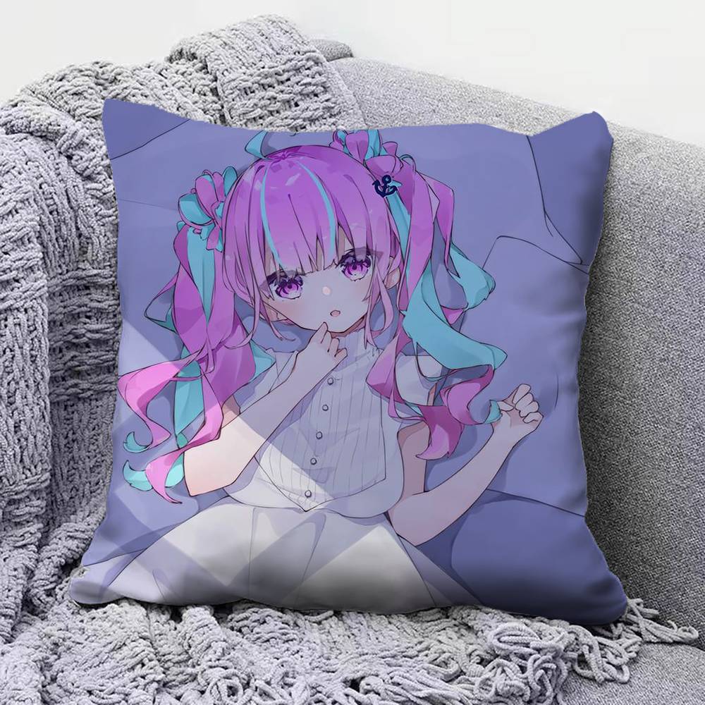 Minato Aqua Cute Home Sofa Cushion Covers and Aecorative Custom Pillow Covers
