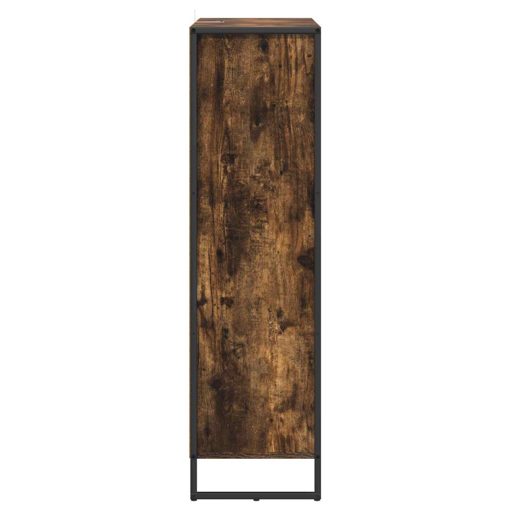 Bookshelf Smoked Oak Finish 99.5 x 30 x 108.5 cm Particleboard