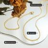 Korean Minimalist Versatile Necklace & Bracelet Set - Copper Jewelry
