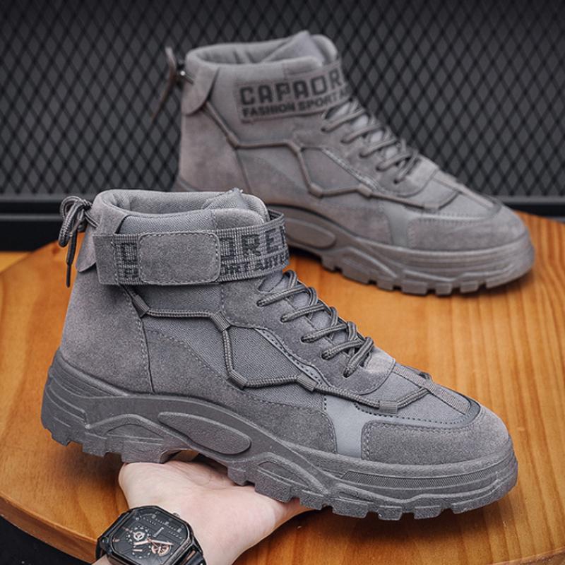 

Мужские ботинки для походов на открытом воздухе, тактические военные боевые ботинки, легкие нескользящие мужские ботинки для пустыни, походные ботинки для ходьбы Bota Masculina 44 серый