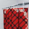 Black Red Diamond Shower Curtain Waterproof Fabric Bathroom Decor Customizable Size Modern Design Home Decoration 3D Printing Cu