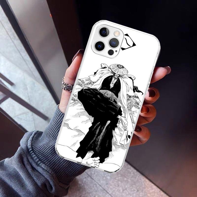 

Bleach Kyoraku Shunsui Phone Case For iPhone 17 Air 16 15 Pro Max 14 Plus 13 Mini 12 11 Cover 7 8 SE Silicone Shell Print Fundas iPhone 15