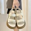 Platform beach shoes summer new muffin open-toed Velcro shoes wear casual platform sandals