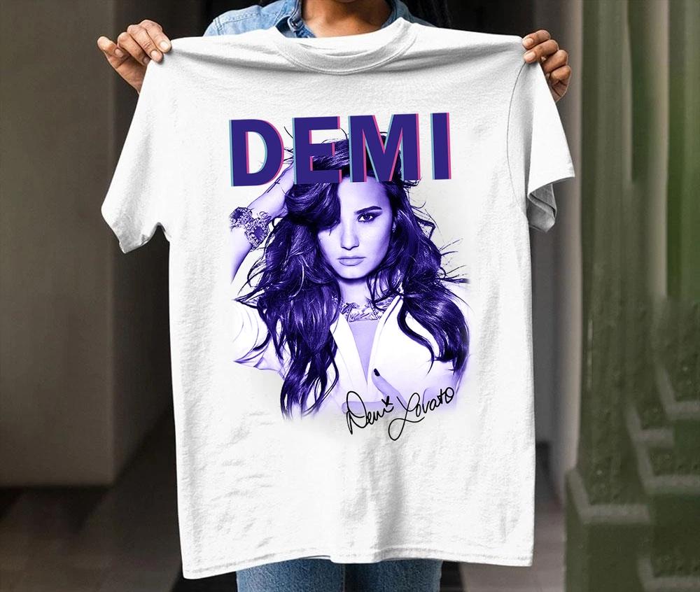 Demi Lovato Singnature White T Shirt S-4XL UR881 M