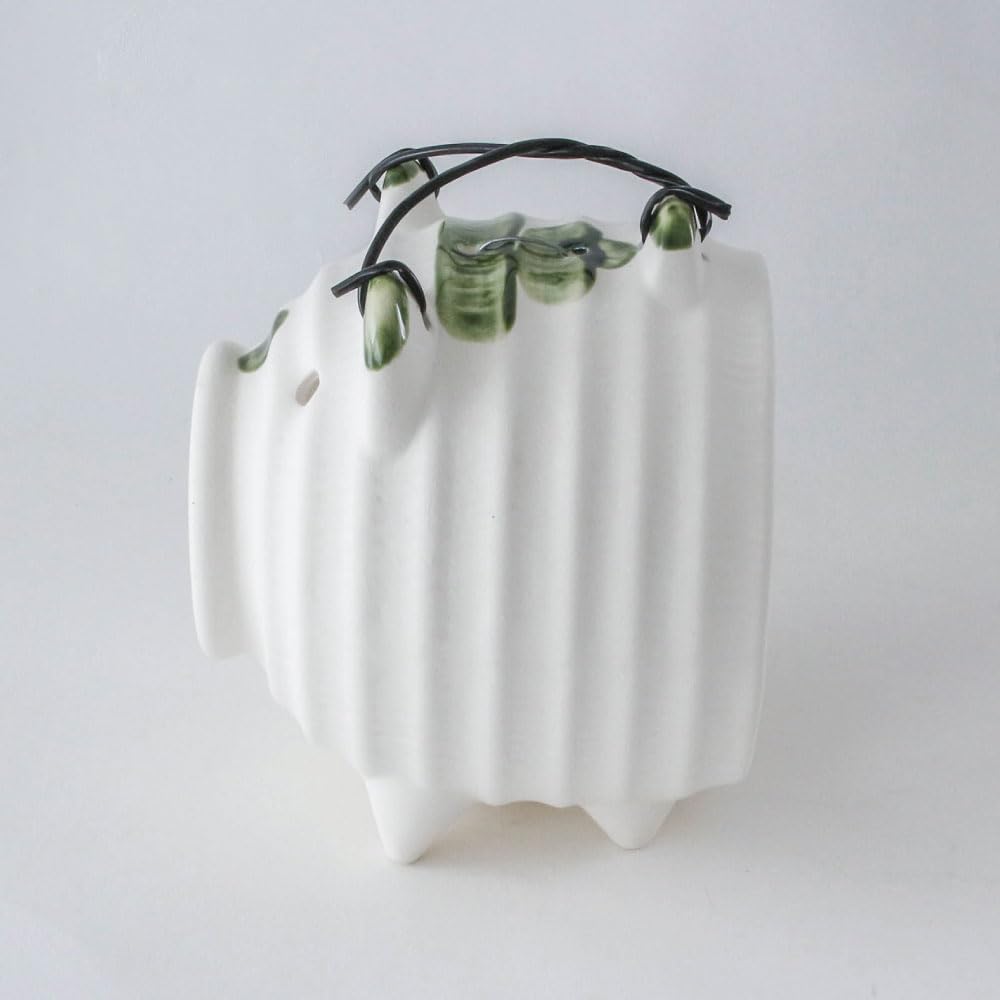 Banko Ware Mosquito Coil Holder White Width 14cm X Depth X Height 16cm Mosquito Coil Holder Made In Japan Pig Mosquito Coil Holder Ceramic &NE 13.5cm
