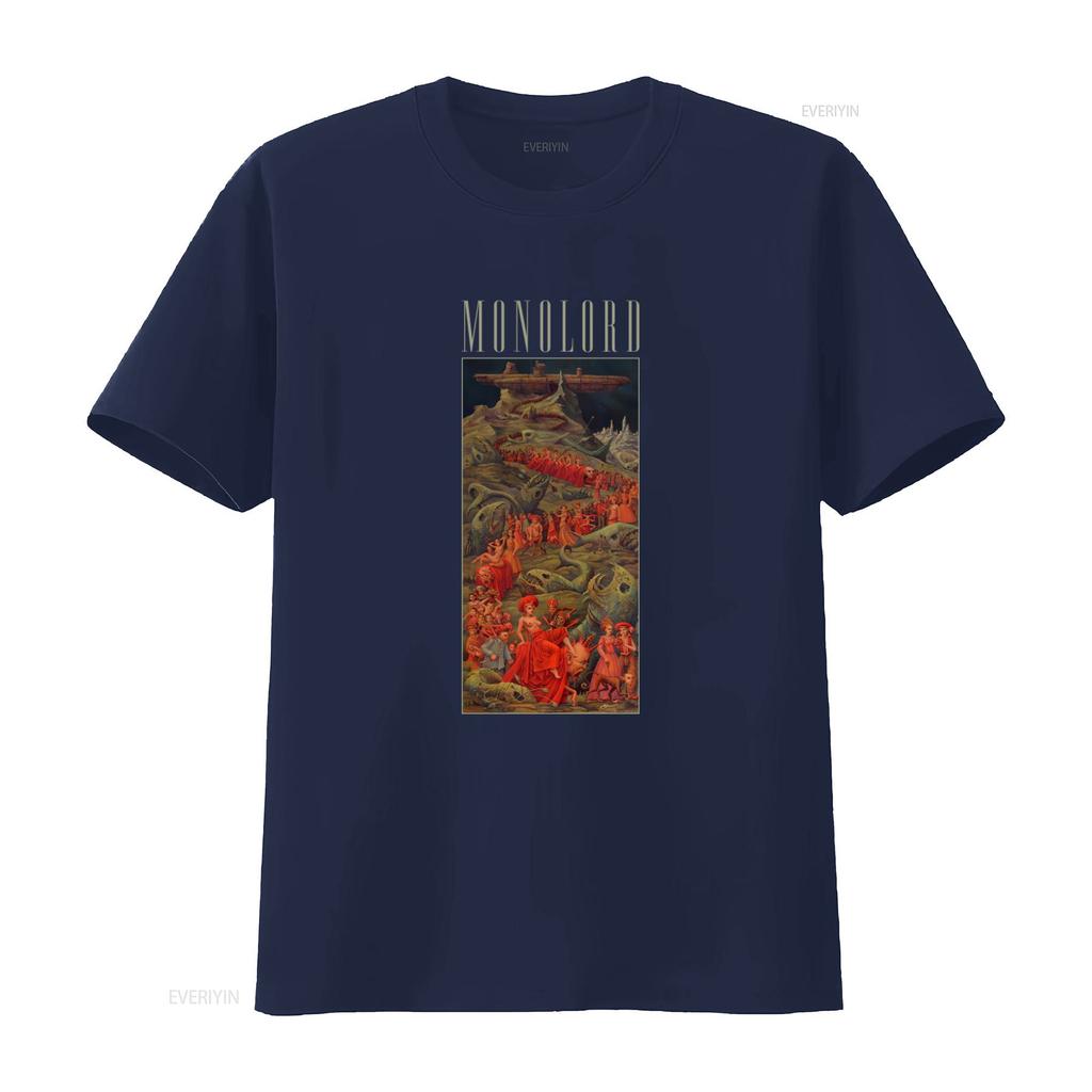 Monolord IM Staying Home Print T Shirt Unique Artwork Design for Mens Fashion Vintage Washed Versatile Stretched Breathable