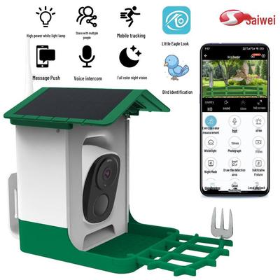 Solarbetriebene intelligente Vogelhäuschen-Kamera mit KI-Vogelerkennung für den Außenbereich