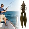 Fishing Lure Oversized Soft Bait Realistic Vibrant Color Compact Portable Artificial Fishing Bait with Twin Ridge Tails