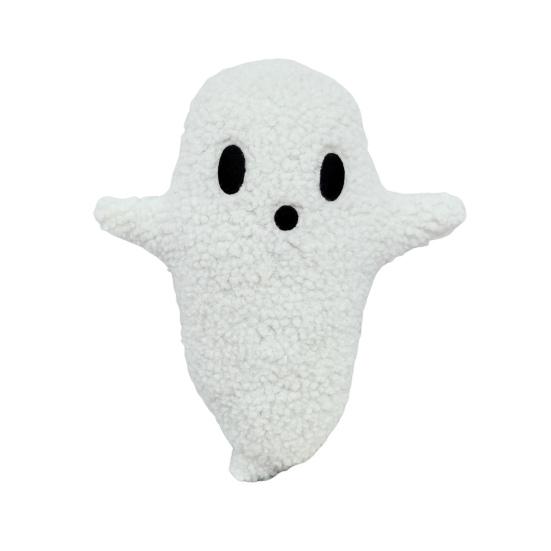 Plyšová hračka duch Halloween dekorativní polštářek pro domácí rozkládací pohovku Ghost Plushie rekvizita na slavnostní párty