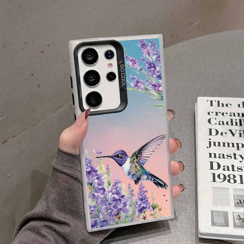 Αντικραδασμική θήκη τηλεφώνου με μοτίβο λουλουδιών Για Samsung S24 S23 A55 A35 Xiaomi Redmi 13C Poco C65 iPhone 15 Προστατευτικό κάλυμμα προφυλακτήρα Huawei Honor