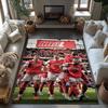 Arsenal Personalized Text Floor Rug Office Rug Design for Decorate Room Game Room Kitchen Entryway Antislip Carpet Office Home Decor Spiritual Gift