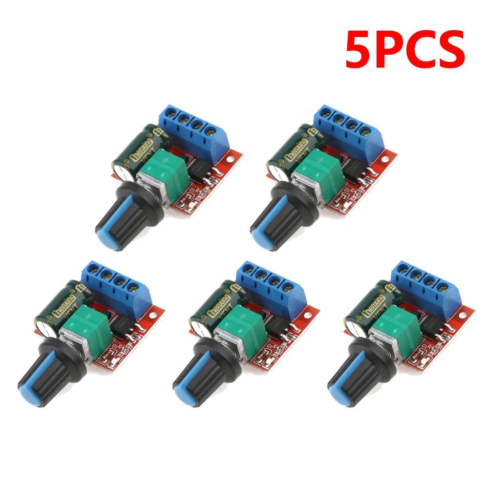 10-1PCS 5A 90W PWM 12V DC Motor Speed Controller Module DC-DC 4.5-35V Low Voltage Motor Speed Controller Adjustable Drive Module