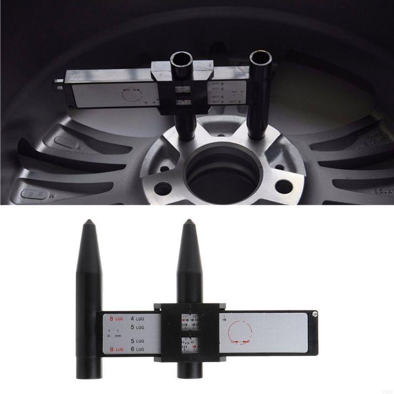 4 5 6 8 Holes Wheel for Rim Bolt Pattern Sliding Measuring Tool Gauge Ruler PCD Ruler Lugs Hub Measurement Hand To
