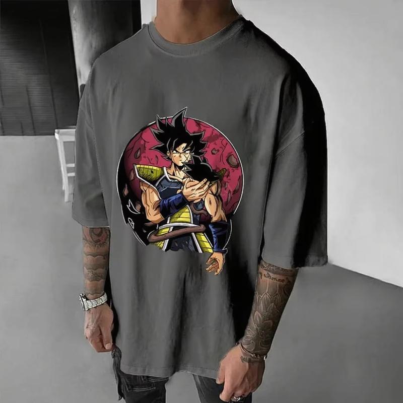 

Dragon Ball Goku Anime Mens T Shirt New Summer Short Sleeve Cotton Streetwear Graphic Tee Casual Y2k Tops Japanese Manga Print S