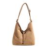 Frosted retro bag women's large capacity 2025 new autumn and winter versatile casual shoulder bag textured commuter tote bag