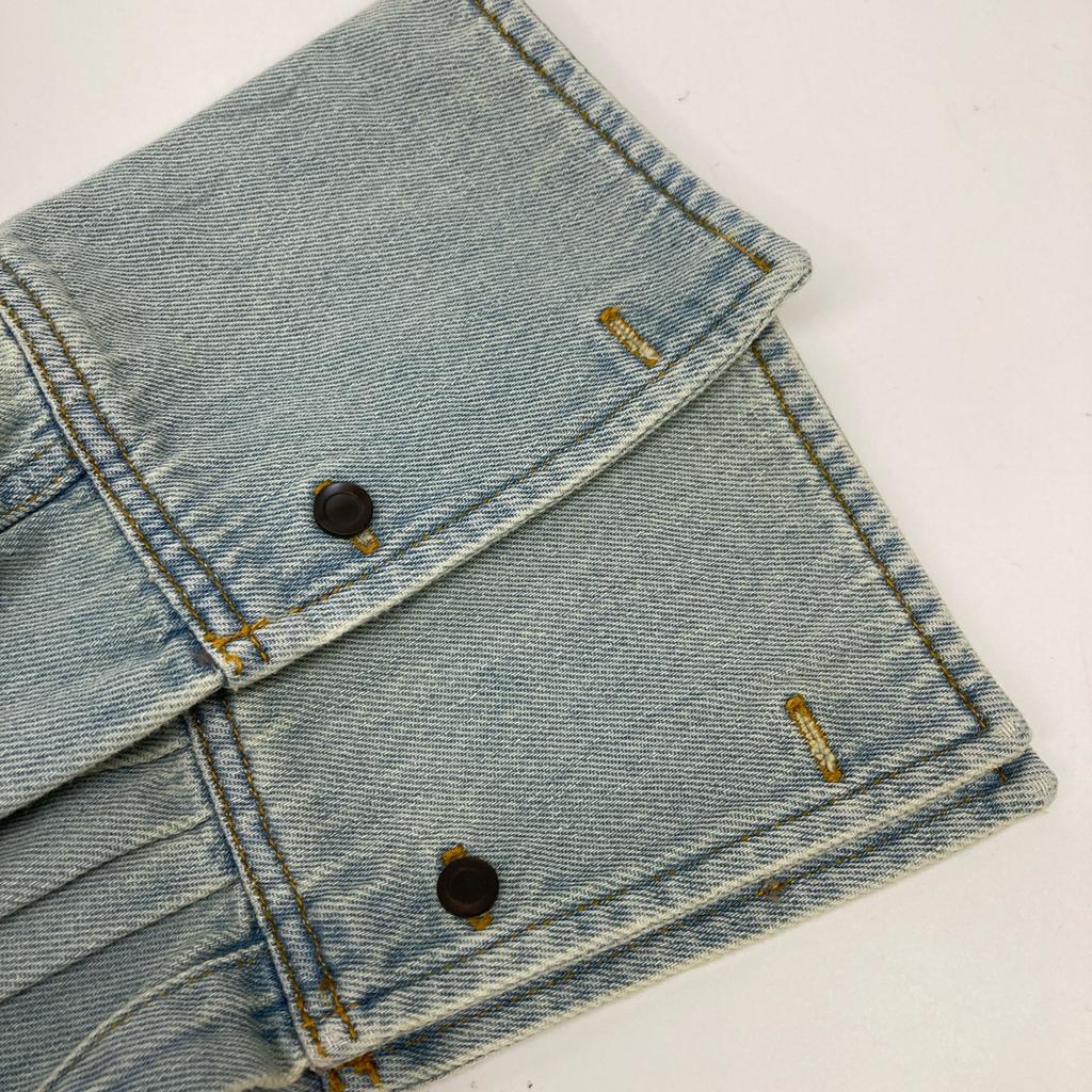 DRIES VAN NOTEN Half-button denim shirt tops 1 blueUsed