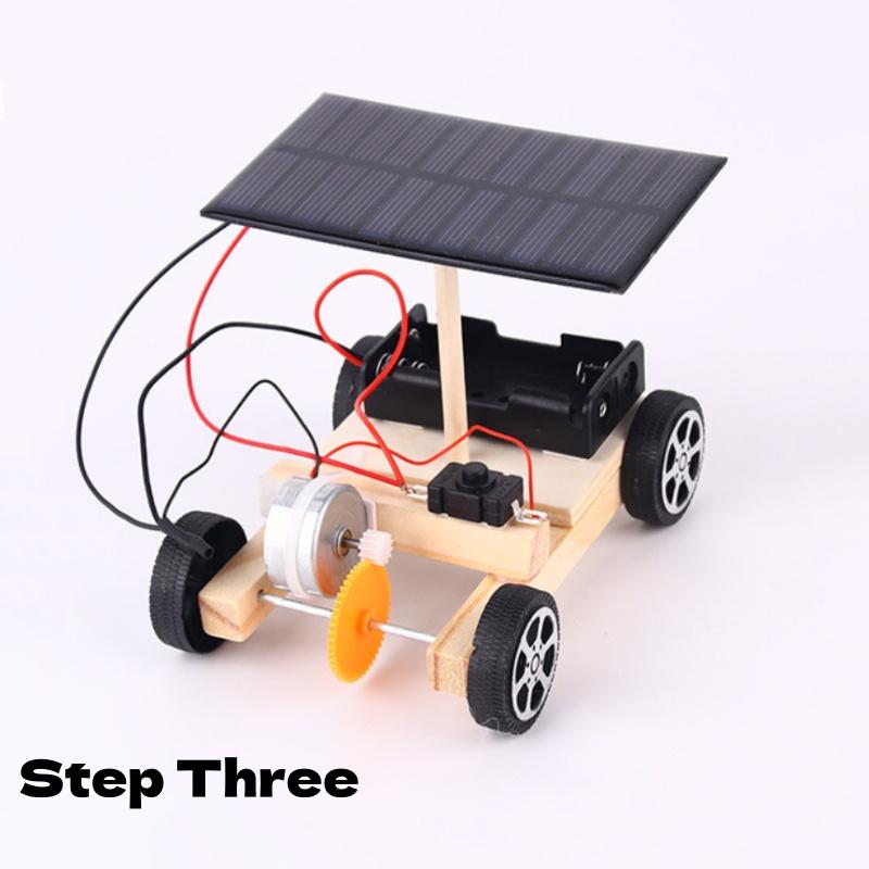 DIY Solar Electric Vehicle Science Teaching Tool Assembly Puzzle STEM Education Model Creative Invention Student Education