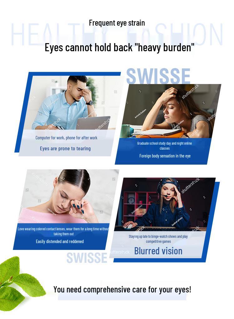 Swisse Luteina Blue Shield Compresse per la Protezione degli Occhi con Mirtillo Rosso e Mirtillo, 60 Pezzi