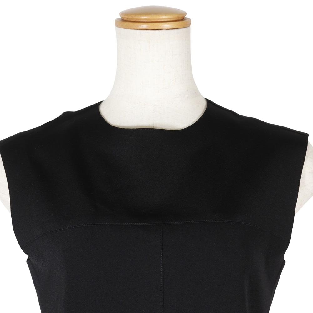 LOUIS VUITTON peplum Tank top 1A7VTN Monogram black Nylon/Polyurethane Women Used
