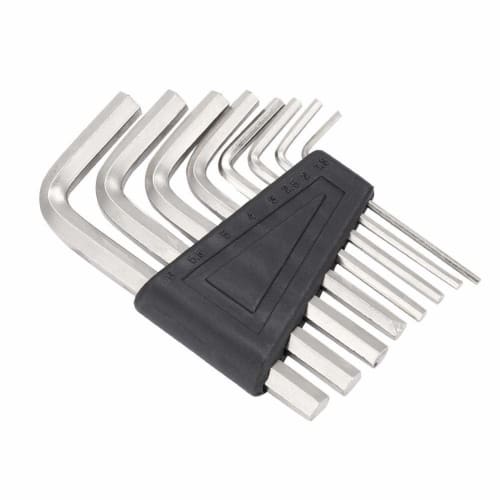 8-Piece Allen Wrench and Hex Wrench Set, 8 Diameters from 1.5 To 6.0mm, Made of Metal, Wear-Resistant, Ideal for Guitars, Acoustic Guitars, Electric G