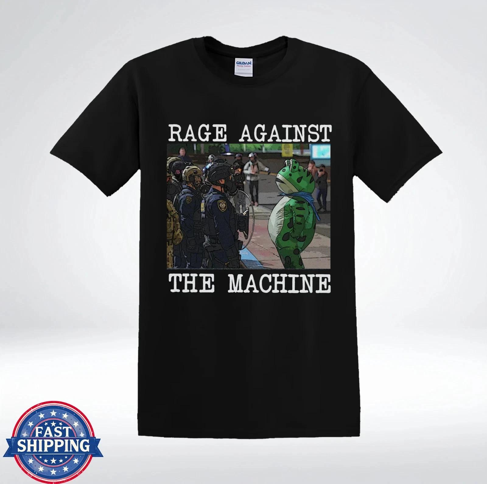 Political Satire Frog Protest Graphic Tee Rage Against The Machine T-Shirt Allsi 2XL
