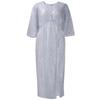 Plus Size Women Sequined V Neck Slit Long A Line Casual Dress