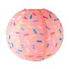 Festival Lantern Round Foldable Colorful Lantern Donut Design DIY Prop Lantern Paper Lantern Handmade Hanging Lampion Wedding
