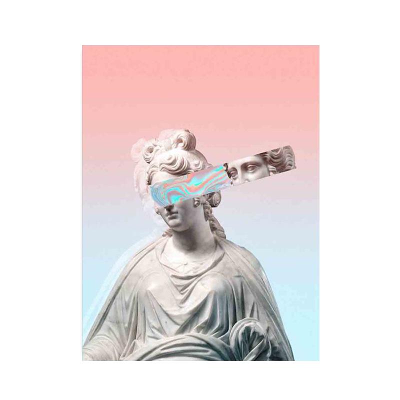 Zabawny David Rzeźba Sztuka Malarstwo na Płótnie Abstrakcyjne Graffiti Figura Plakaty i Druki Sztuka Ścienna Obrazy do Salonu Dekoracja Domu