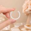 Pearl Hoop Earrings for Women, Circle Dangle Drop Earrings, Fashion Hypoallergenic Earrings, Lightweight Jewelry Gifts for Women