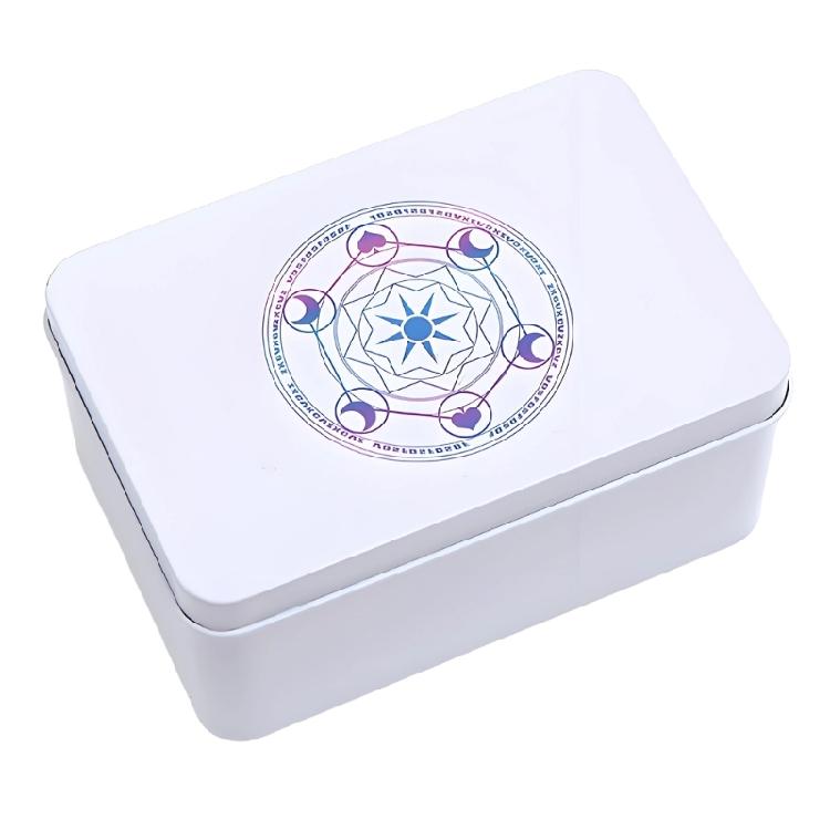 

Portable Metal Playings Card Box Money Coin Carry Box Candy Case Business Tarots Storage Box For Home Use