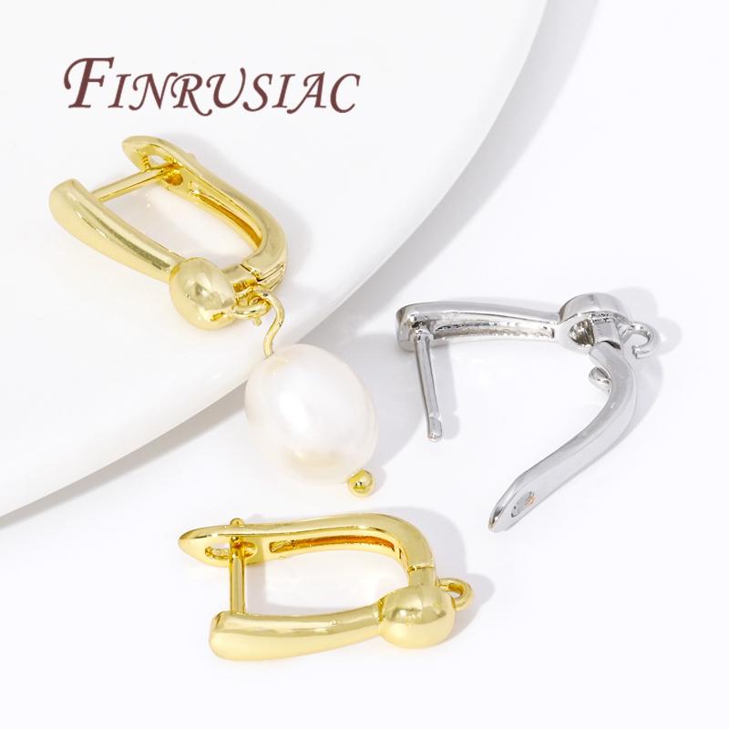Multi Styles 18K Gold Plated Earwires Fasteners Earring Hooks Clasps Accessories For DIY Women's Anti-Allergy Earrings Making
