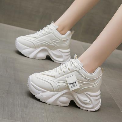 Tênis Feminino Plataforma Sapatos Baixos Sapatos Femininos Brancos Tênis Casuais Femininos Tênis Chunky Sapatos Femininos D354