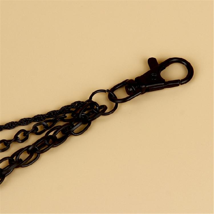 High Street Fashion Black Chain Versatile Black Chain for Men’s Fashion Enhancing Overall Look for Various Event