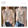 New Summer V-neck Knit Camisole with Double Shoulder Straps - Lightweight Women's Innerwear.