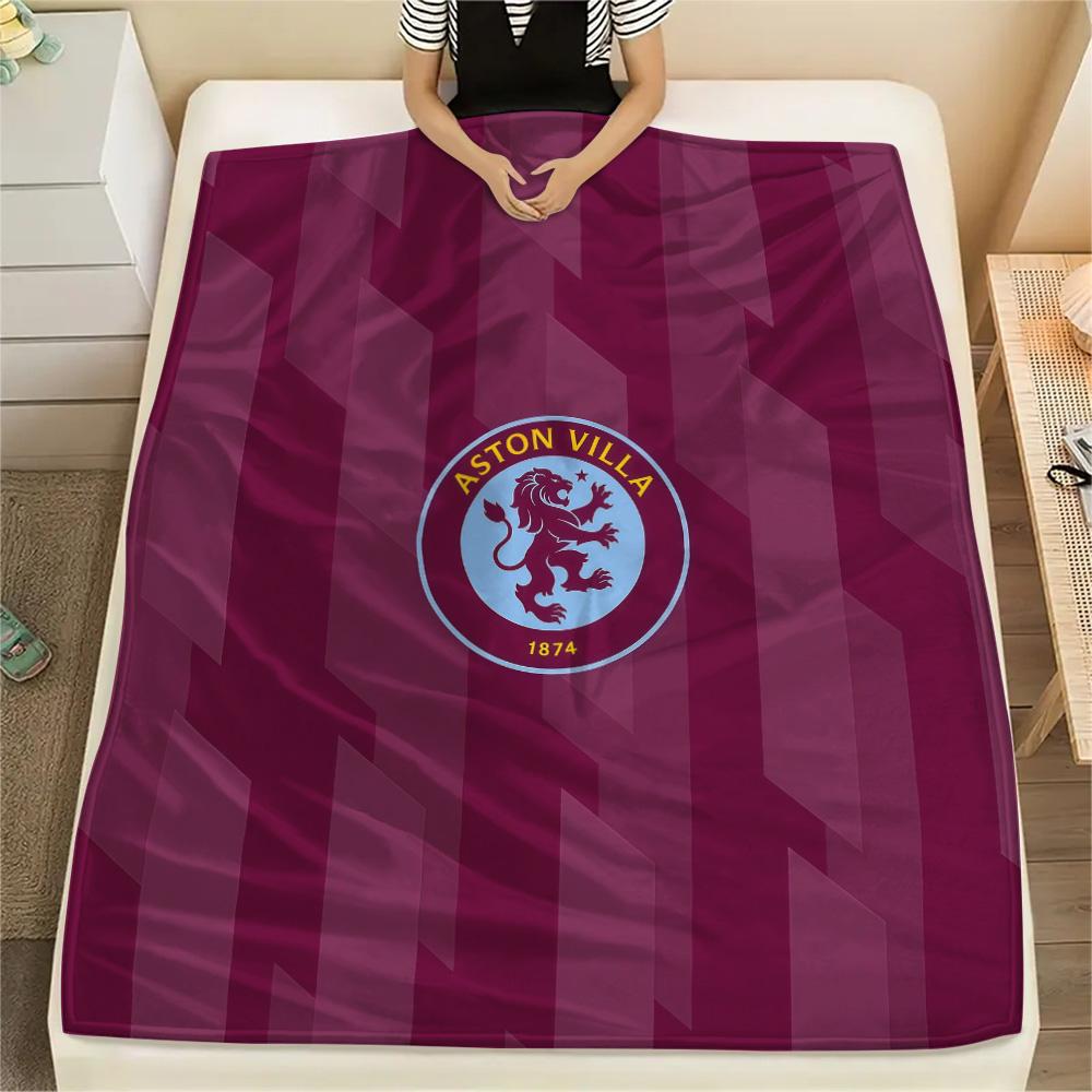 Aston Villa FC Flannel Blanket, High quality Comfortable for All Seasons, Home Decor, Warmth and Comfort