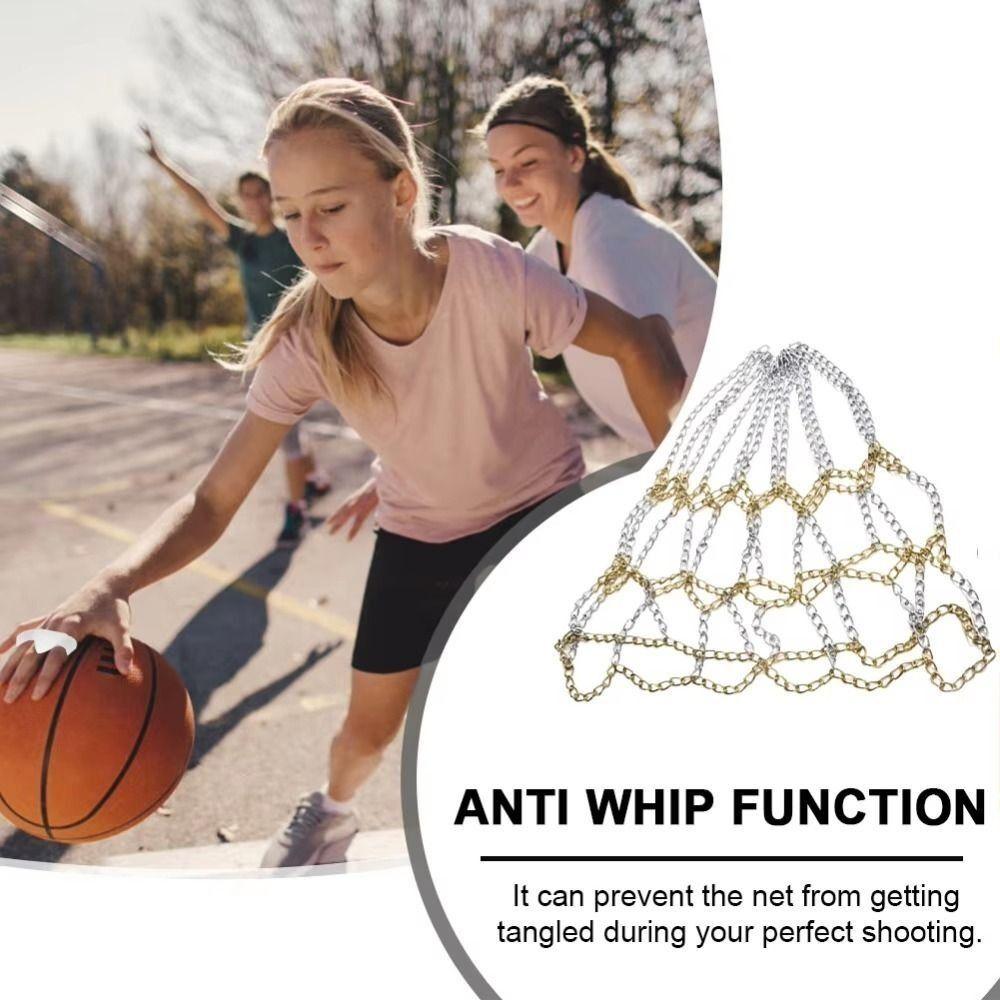Rustproof Basketball Hoop Durable Basket Frame New Chain Net Outdoor