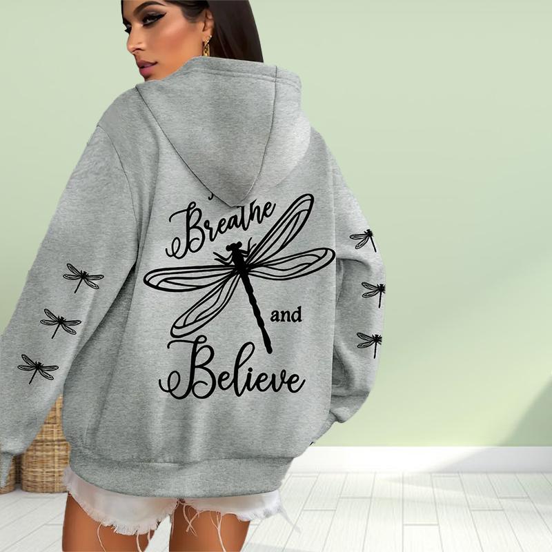 

Женская мода черный бабочка принт свободные толстовки топы блузка свитшот повседневный длинный рукав пуловер топы 8XL серый